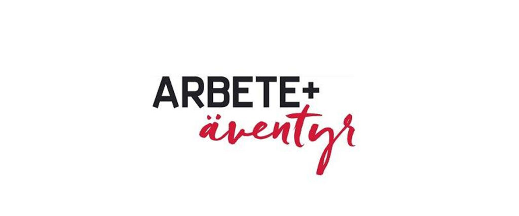 Arbete + äventyr logotyp