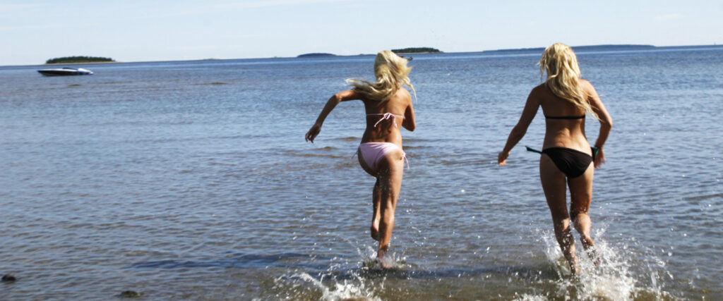 Badande Pite Havsbads strand