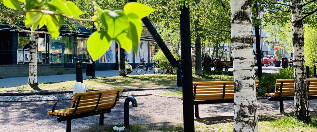 Bänkar vid Byxtorget