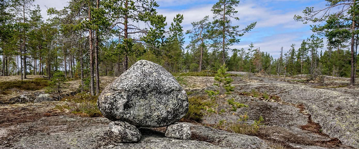 Liggande hönan längs Arkeologstigen