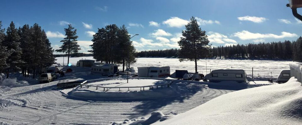 Vinterutsikt från campingen