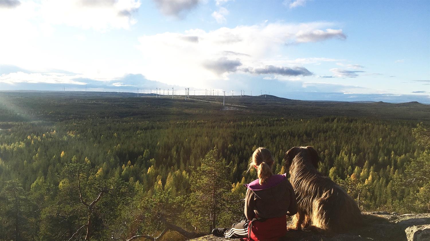 Utsikten fascinerar stor, liten och fyrbenta