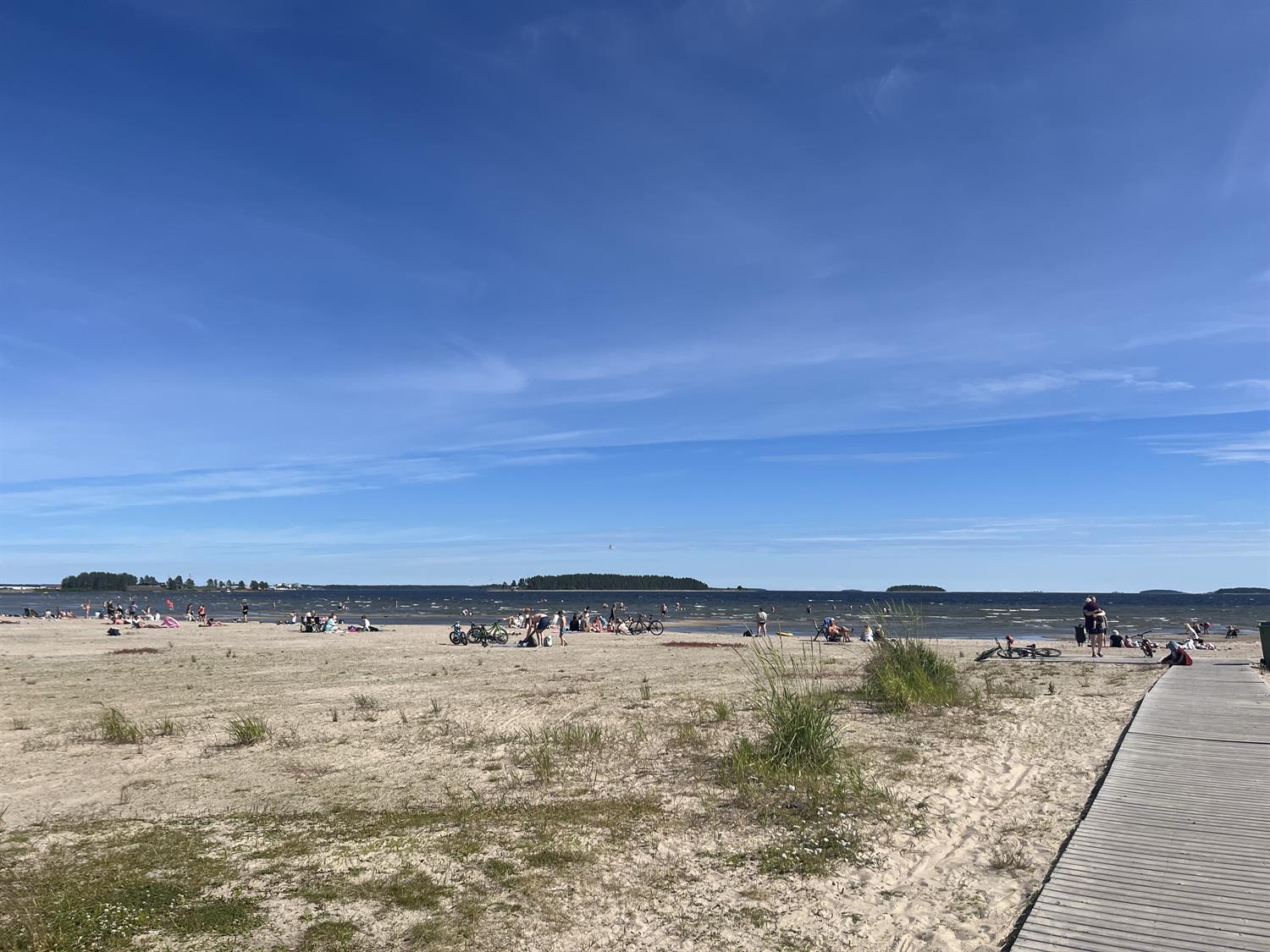 Pite havsbad strand