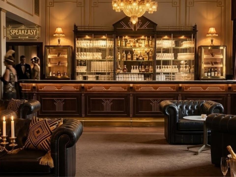 AI editerad bild Gatsby miljö Röda Rummet"
